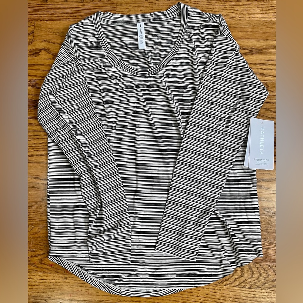 Athleta Cloudlight Stratus Striped Top